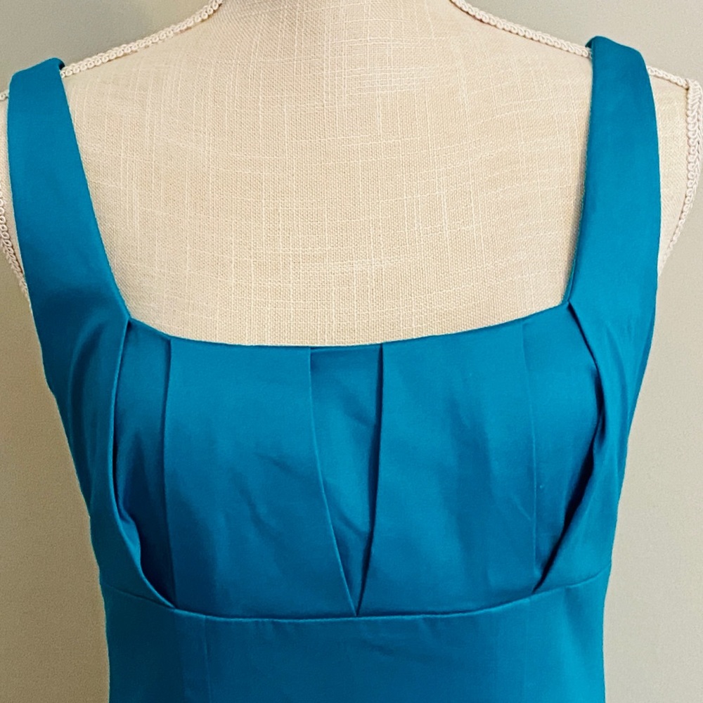 Calvin Klein Dress Teal Fitted Body-con Work to Play Career Stretches Women XS 2 - Picture 2 of 7